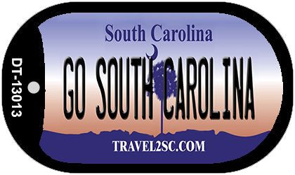 Go South Carolina Novelty Metal Dog Tag Necklace DT-13013