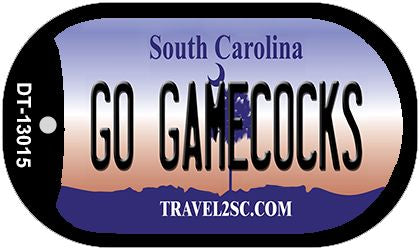 Go Gamecocks Novelty Metal Dog Tag Necklace DT-13015