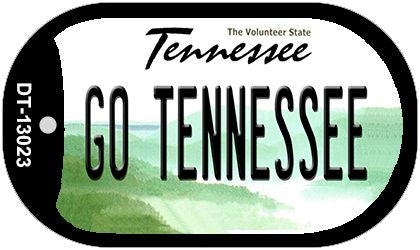 Go Tennessee Novelty Metal Dog Tag Necklace DT-13023