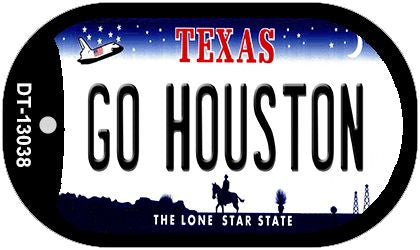 Go Houston Novelty Metal Dog Tag Necklace DT-13038