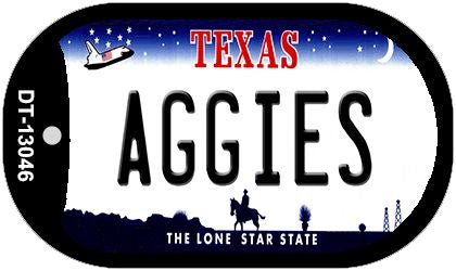 Aggies Novelty Metal Dog Tag Necklace DT-13046