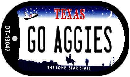 Go Aggies Novelty Metal Dog Tag Necklace DT-13047