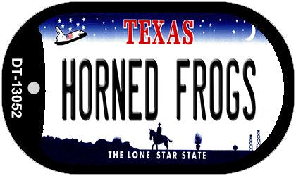 Horned Frogs Novelty Metal Dog Tag Necklace DT-13052