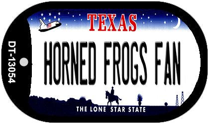 Horned Frogs Fan Novelty Metal Dog Tag Necklace DT-13054