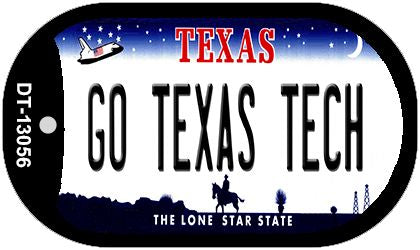 Go Texas Tech Novelty Metal Dog Tag Necklace DT-13056