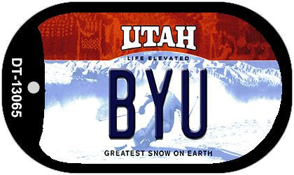 BYU Novelty Metal Dog Tag Necklace DT-13065