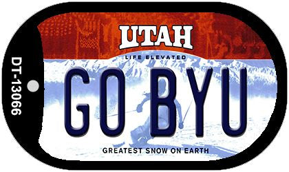Go BYU Novelty Metal Dog Tag Necklace DT-13066