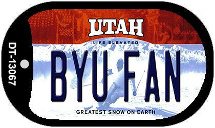 BYU Fan Novelty Metal Dog Tag Necklace DT-13067