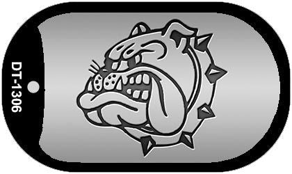 Bulldog Novelty Metal Dog Tag Necklace DT-1306