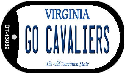 Go Cavaliers Novelty Metal Dog Tag Necklace DT-13082