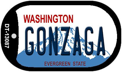 Gonzaga Novelty Metal Dog Tag Necklace DT-13087