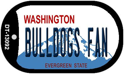 Bulldogs Fan Novelty Metal Dog Tag Necklace DT-13092