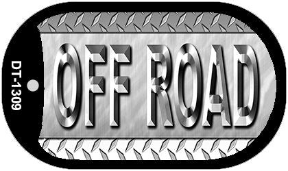 Off Road Diamond Novelty Metal Dog Tag Necklace DT-1309