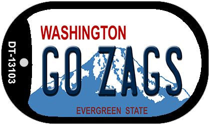 Go Zags Novelty Metal Dog Tag Necklace DT-13103