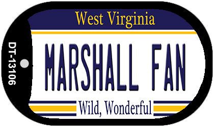 Marshall Fan Novelty Metal Dog Tag Necklace DT-13106