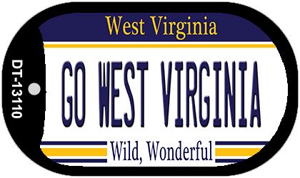 Go West Virginia Novelty Metal Dog Tag Necklace DT-13110