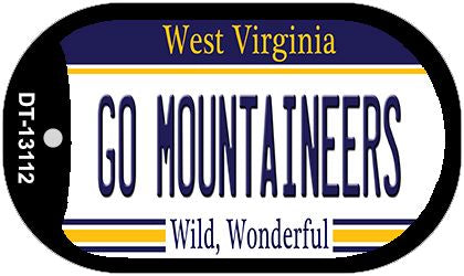 Go Mountaineers Novelty Metal Dog Tag Necklace DT-13112