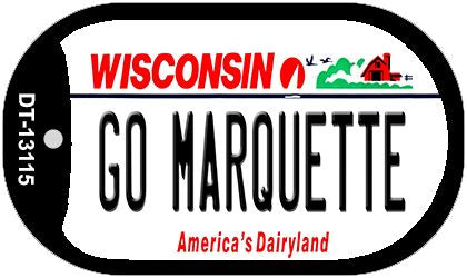 Go Marquette Novelty Metal Dog Tag Necklace DT-13115