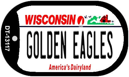 Golden Eagles Novelty Metal Dog Tag Necklace DT-13117