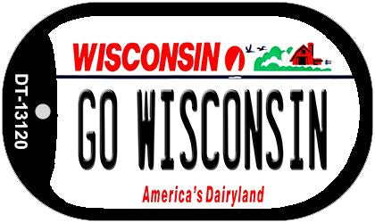 Go Wisconsin Novelty Metal Dog Tag Necklace DT-13120