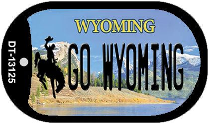 Go Wyoming Novelty Metal Dog Tag Necklace DT-13125