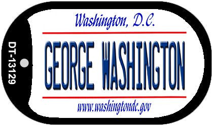 George Washington Novelty Metal Dog Tag Necklace DT-13129