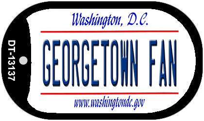 Georgetown Fan Novelty Metal Dog Tag Necklace DT-13137