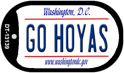 Go Hoyas Novelty Metal Dog Tag Necklace DT-13139
