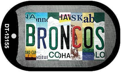Broncos Strip Art Novelty Metal Dog Tag Necklace DT-13155