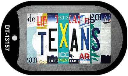 Texans Strip Art Novelty Metal Dog Tag Necklace DT-13157