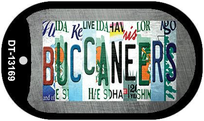 Buccaneers Strip Art Novelty Metal Dog Tag Necklace DT-13169