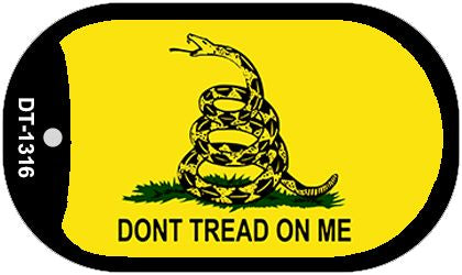 Dont Tread On Me Novelty Metal Dog Tag Necklace DT-1316