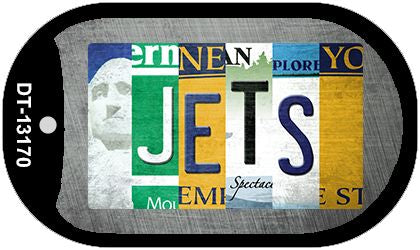 Jets Strip Art Novelty Metal Dog Tag Necklace DT-13170