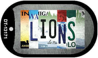 Lions Strip Art Novelty Metal Dog Tag Necklace DT-13171