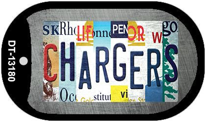 Chargers Strip Art Novelty Metal Dog Tag Necklace DT-13180