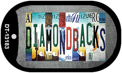 Diamondbacks Strip Art Novelty Metal Dog Tag Necklace DT-13183