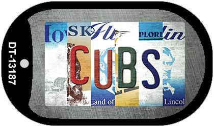 Cubs Strip Art Novelty Metal Dog Tag Necklace DT-13187