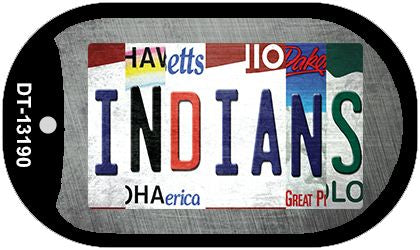 Indians Strip Art Novelty Metal Dog Tag Necklace DT-13190