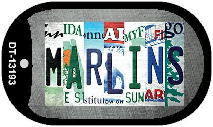 Marlins Strip Art Novelty Metal Dog Tag Necklace DT-13193
