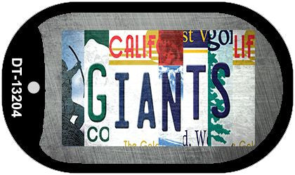 Giants Strip Art Novelty Metal Dog Tag Necklace DT-13204
