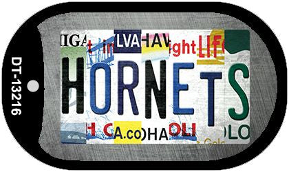 Hornets Strip Art Novelty Metal Dog Tag Necklace DT-13216