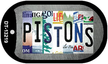 Pistons Strip Art Novelty Metal Dog Tag Necklace DT-13219
