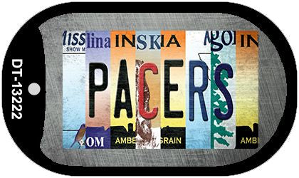 Pacers Strip Art Novelty Metal Dog Tag Necklace DT-13222