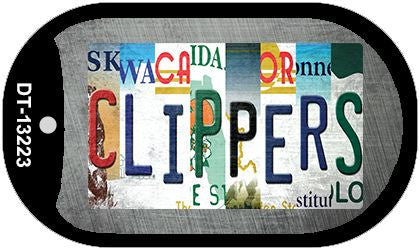 Clippers Strip Art Novelty Metal Dog Tag Necklace DT-13223
