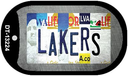 Lakers Strip Art Novelty Metal Dog Tag Necklace DT-13224