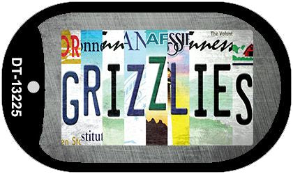 Grizzlies Strip Art Novelty Metal Dog Tag Necklace DT-13225