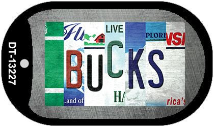Bucks Strip Art Novelty Metal Dog Tag Necklace DT-13227