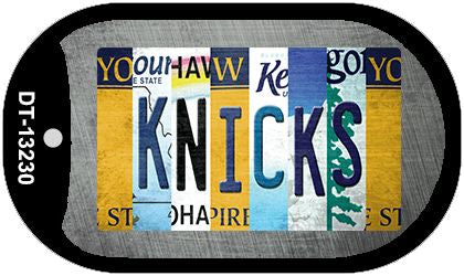 Knicks Strip Art Novelty Metal Dog Tag Necklace DT-13230