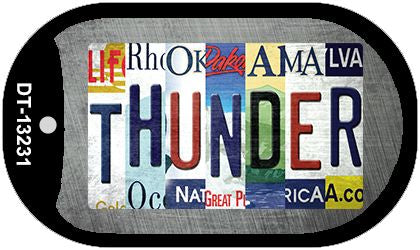 Thunder Strip Art Novelty Metal Dog Tag Necklace DT-13231