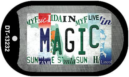 Magic Strip Art Novelty Metal Dog Tag Necklace DT-13232